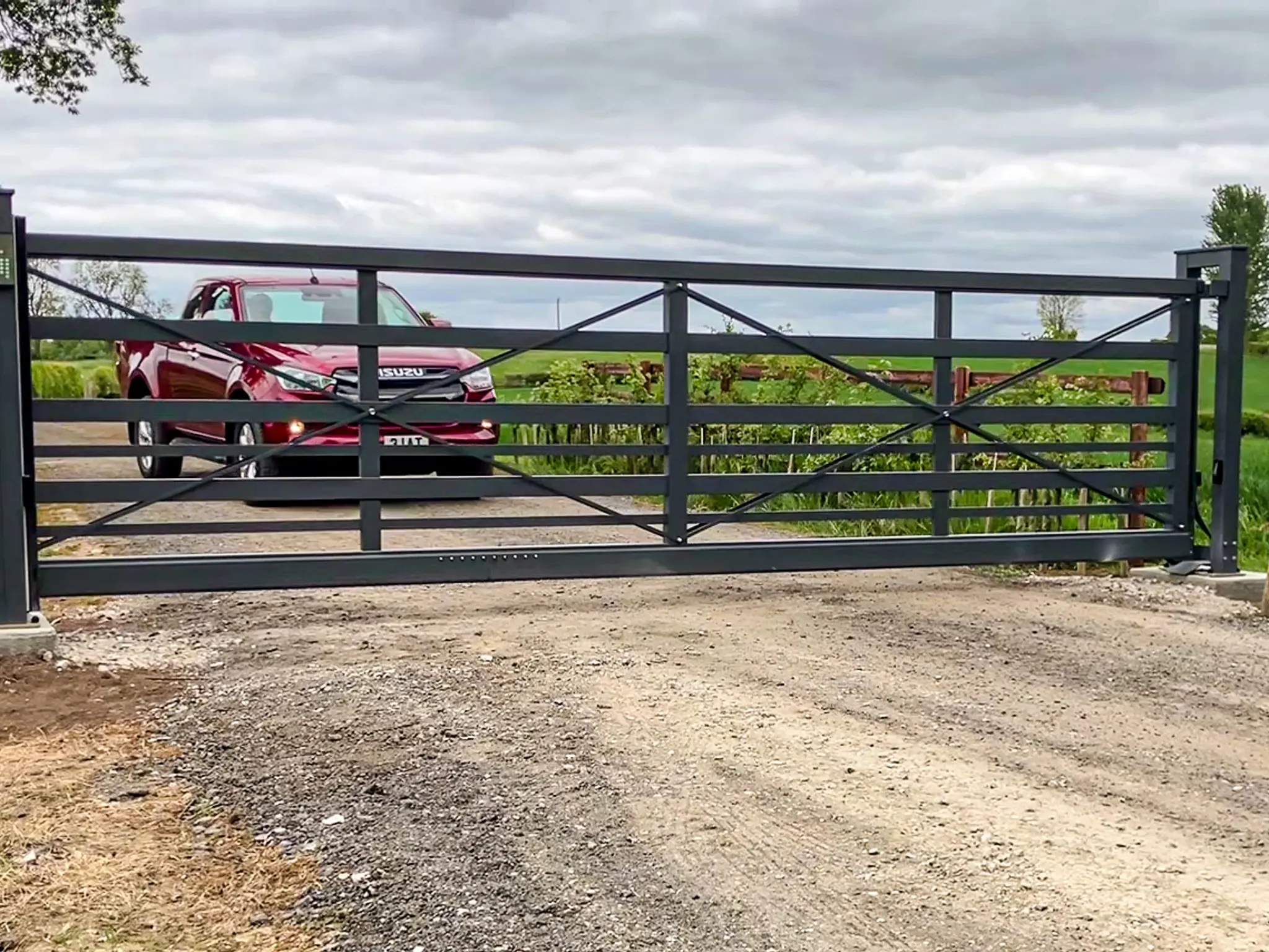 Sliding electric gates